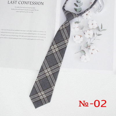 Női elasztikus JK nyakkendők Női kockás nyakkendő Lányok Japán stílusú női Egyenruha Aranyos nyakkendő Kockás Iskolai Kiegészítők Nyakkendők