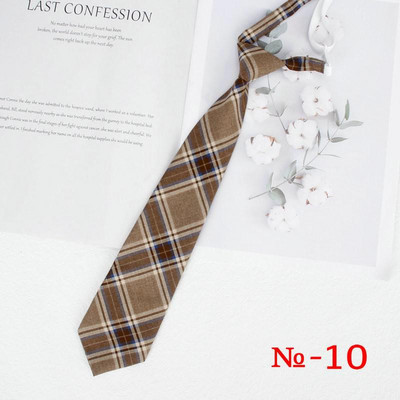 Női elasztikus JK nyakkendők Női kockás nyakkendő Lányok Japán stílusú női Egyenruha Aranyos nyakkendő Kockás Iskolai Kiegészítők Nyakkendők