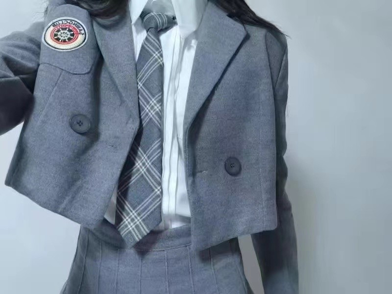 Női elasztikus JK nyakkendők Női kockás nyakkendő Lányok Japán stílusú női Egyenruha Aranyos nyakkendő Kockás Iskolai Kiegészítők Nyakkendők