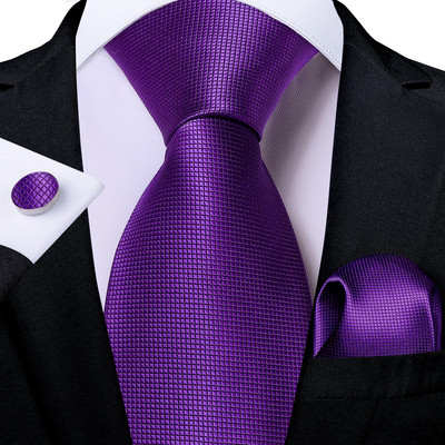 Nove klasične jednobojne kravate za muškarce 8 cm plava ružičasta zelena crvena 100% svilena kravata Set rupčića Poklon za muškarce Party Gravatas DiBanGu