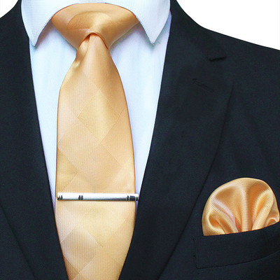 41 stílusos férfi nyakkendő nyakkendő zseb négyzet buli esküvői divat csíkos kockás 8 cm-es selyem szőtt üzleti zsebkendő nyakkendőkapcs készlet