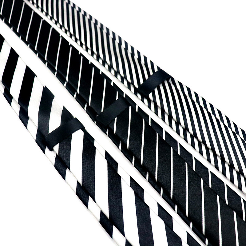 5CM uske crne karirane kravate s printom Žene Muškarci Crno-bijele karirane kravate Djevojačke ležerne ogrlice Odijela s uskom kravatom Slim Gravata