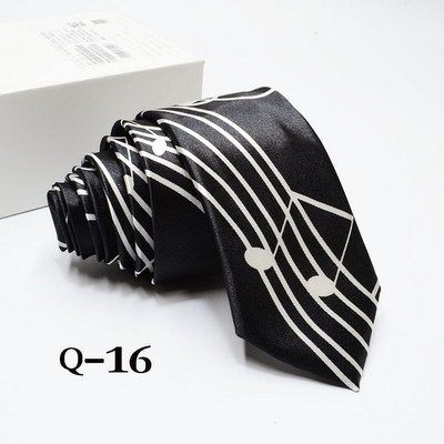 Klasična modna muška uska kravata, šarene glazbene note, klavir, gitara, poliester, 5 cm širine, kravata, poklon za zabavu