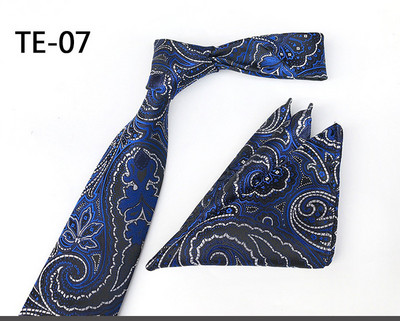 New Fashion Μονόχρωμη φλοράλ ανδρική γραβάτα 8cm μεταξωτό σετ γραβάτας Μπλε Πορτοκαλί Μωβ Κίτρινο Γκρι Κόκκινο Σετ Γάμου μονόπλευρη τετράγωνη γραβάτα