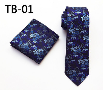 New Fashion Μονόχρωμη φλοράλ ανδρική γραβάτα 8cm μεταξωτό σετ γραβάτας Μπλε Πορτοκαλί Μωβ Κίτρινο Γκρι Κόκκινο Σετ Γάμου μονόπλευρη τετράγωνη γραβάτα