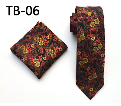New Fashion Μονόχρωμη φλοράλ ανδρική γραβάτα 8cm μεταξωτό σετ γραβάτας Μπλε Πορτοκαλί Μωβ Κίτρινο Γκρι Κόκκινο Σετ Γάμου μονόπλευρη τετράγωνη γραβάτα