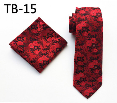 New Fashion Μονόχρωμη φλοράλ ανδρική γραβάτα 8cm μεταξωτό σετ γραβάτας Μπλε Πορτοκαλί Μωβ Κίτρινο Γκρι Κόκκινο Σετ Γάμου μονόπλευρη τετράγωνη γραβάτα