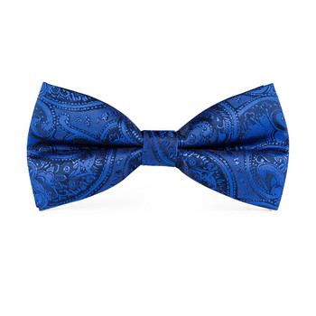 Hi-Te Luxury Woven Silk Navy Blue Ανδρικό παπιγιόν Τσέπη τετράγωνο μανικετόκουμπα Σετ καρφίτσα με κόμπο πεταλούδα Παπιγιόν για άντρες Γραφείο γάμου