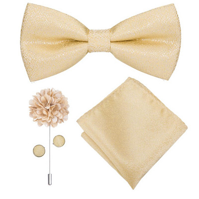 Hi-Te Luxury Mint Πράσινο μεταξωτό ανδρικό παπιγιόν Μαντήλι μανικετόκουμπα Σετ καρφίτσα με κόμπο πεταλούδα Παπιγιόν για άνδρες Δώρο γραφείου γάμου