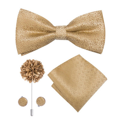 Hi-Te Luxury Mint Πράσινο μεταξωτό ανδρικό παπιγιόν Μαντήλι μανικετόκουμπα Σετ καρφίτσα με κόμπο πεταλούδα Παπιγιόν για άνδρες Δώρο γραφείου γάμου