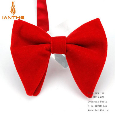 Muške velike leptir-mašne za žene Muškarci Mikro antilop leptir-mašna Candy Čvrsti samt Leptir Mekana gipka Gravata kravata za svatove Mašna-knol