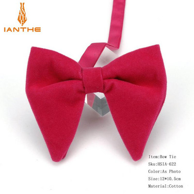 Muške velike leptir-mašne za žene Muškarci Mikro antilop leptir-mašna Candy Čvrsti samt Leptir Mekana gipka Gravata kravata za svatove Mašna-knol