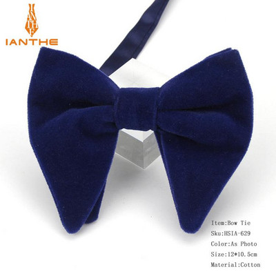 Muške velike leptir-mašne za žene Muškarci Mikro antilop leptir-mašna Candy Čvrsti samt Leptir Mekana gipka Gravata kravata za svatove Mašna-knol