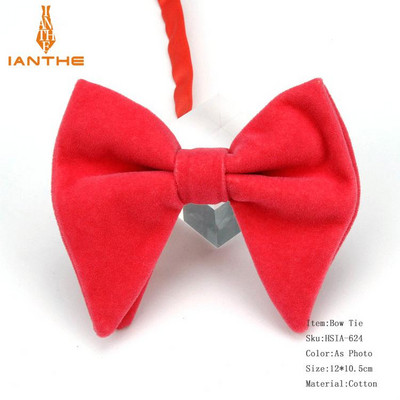 Muške velike leptir-mašne za žene Muškarci Mikro antilop leptir-mašna Candy Čvrsti samt Leptir Mekana gipka Gravata kravata za svatove Mašna-knol