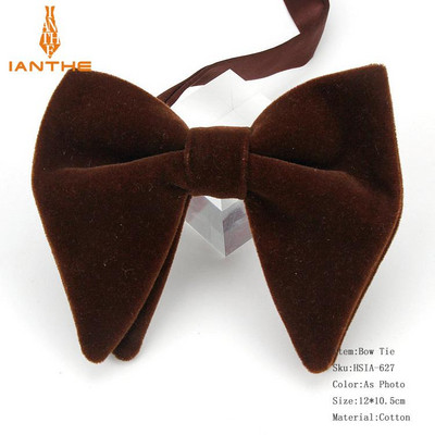 Muške velike leptir-mašne za žene Muškarci Mikro antilop leptir-mašna Candy Čvrsti samt Leptir Mekana gipka Gravata kravata za svatove Mašna-knol