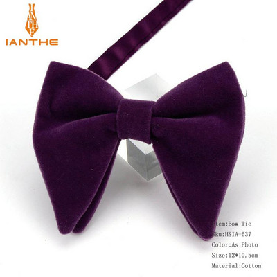 Muške velike leptir-mašne za žene Muškarci Mikro antilop leptir-mašna Candy Čvrsti samt Leptir Mekana gipka Gravata kravata za svatove Mašna-knol