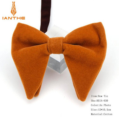 Muške velike leptir-mašne za žene Muškarci Mikro antilop leptir-mašna Candy Čvrsti samt Leptir Mekana gipka Gravata kravata za svatove Mašna-knol