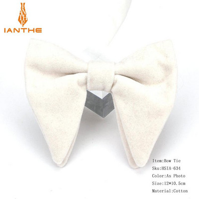 Muške velike leptir-mašne za žene Muškarci Mikro antilop leptir-mašna Candy Čvrsti samt Leptir Mekana gipka Gravata kravata za svatove Mašna-knol