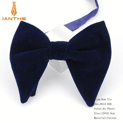 Muške velike leptir-mašne za žene Muškarci Mikro antilop leptir-mašna Candy Čvrsti samt Leptir Mekana gipka Gravata kravata za svatove Mašna-knol