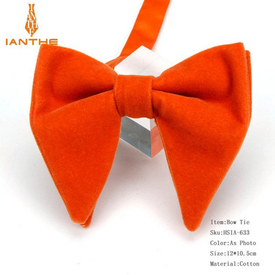 Muške velike leptir-mašne za žene Muškarci Mikro antilop leptir-mašna Candy Čvrsti samt Leptir Mekana gipka Gravata kravata za svatove Mašna-knol