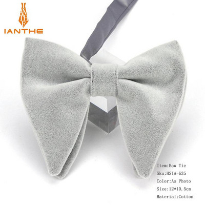 Muške velike leptir-mašne za žene Muškarci Mikro antilop leptir-mašna Candy Čvrsti samt Leptir Mekana gipka Gravata kravata za svatove Mašna-knol