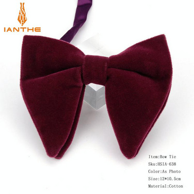 Muške velike leptir-mašne za žene Muškarci Mikro antilop leptir-mašna Candy Čvrsti samt Leptir Mekana gipka Gravata kravata za svatove Mašna-knol