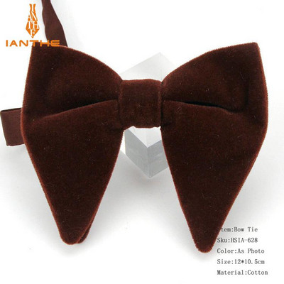 Muške velike leptir-mašne za žene Muškarci Mikro antilop leptir-mašna Candy Čvrsti samt Leptir Mekana gipka Gravata kravata za svatove Mašna-knol