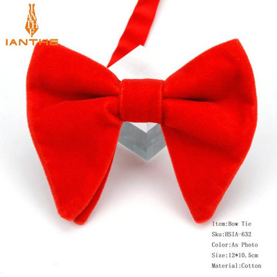 Muške velike leptir-mašne za žene Muškarci Mikro antilop leptir-mašna Candy Čvrsti samt Leptir Mekana gipka Gravata kravata za svatove Mašna-knol