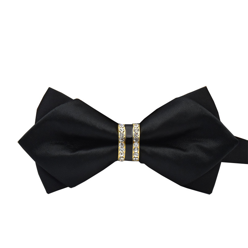 Ručno izrađene luksuzne muške leptir-mašne, modna kravata s crnim leptirima, muškim svečanim odijelom, dodaci za mladoženju, svatove, muška leptir-kravata