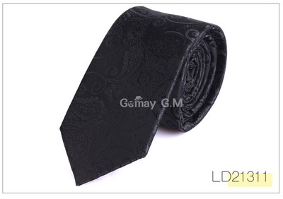 Új jacquard szőtt nyakkendő férfiaknak esküvői üzleti klasszikus nyakkendők divatos poliészter vékony férfi nyakkendő öltönyhöz 6 cm széles nyakkendő