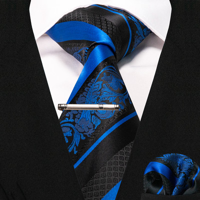 JEMYGINS klasikiniai šilko prabangūs vyriški kaklaraiščiai Gėlėti dryžuoti raudoni žalia kaklaraiščiai Paisley kaklaraištis kišeninis kvadratinis komplektas vyriškas vestuvių vakarėlio kaklaraištis