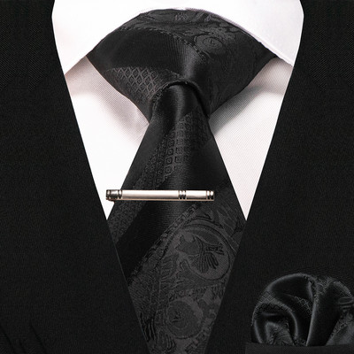 JEMYGINS klasikiniai šilko prabangūs vyriški kaklaraiščiai Gėlėti dryžuoti raudoni žalia kaklaraiščiai Paisley kaklaraištis kišeninis kvadratinis komplektas vyriškas vestuvių vakarėlio kaklaraištis