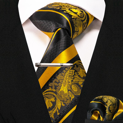 JEMYGINS klasikiniai šilko prabangūs vyriški kaklaraiščiai Gėlėti dryžuoti raudoni žalia kaklaraiščiai Paisley kaklaraištis kišeninis kvadratinis komplektas vyriškas vestuvių vakarėlio kaklaraištis