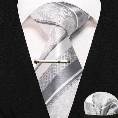 JEMYGINS klasikiniai šilko prabangūs vyriški kaklaraiščiai Gėlėti dryžuoti raudoni žalia kaklaraiščiai Paisley kaklaraištis kišeninis kvadratinis komplektas vyriškas vestuvių vakarėlio kaklaraištis