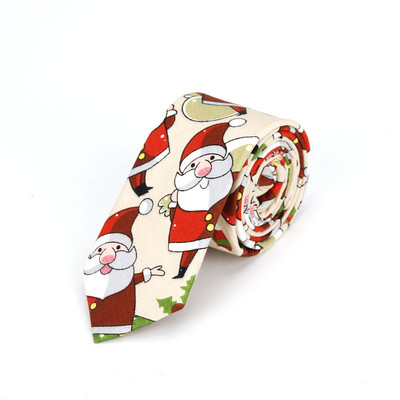 2020. Potpuno nova božićna kravata od 6 cm Crveno Plavo Zelena Kravata s printom Djeda Mraza Božićno drvce Kravata za festivalske darove