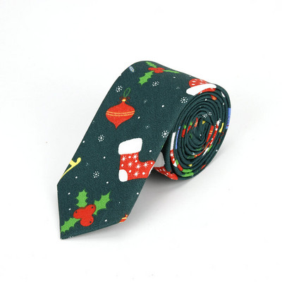 2020. Potpuno nova božićna kravata od 6 cm Crveno Plavo Zelena Kravata s printom Djeda Mraza Božićno drvce Kravata za festivalske darove