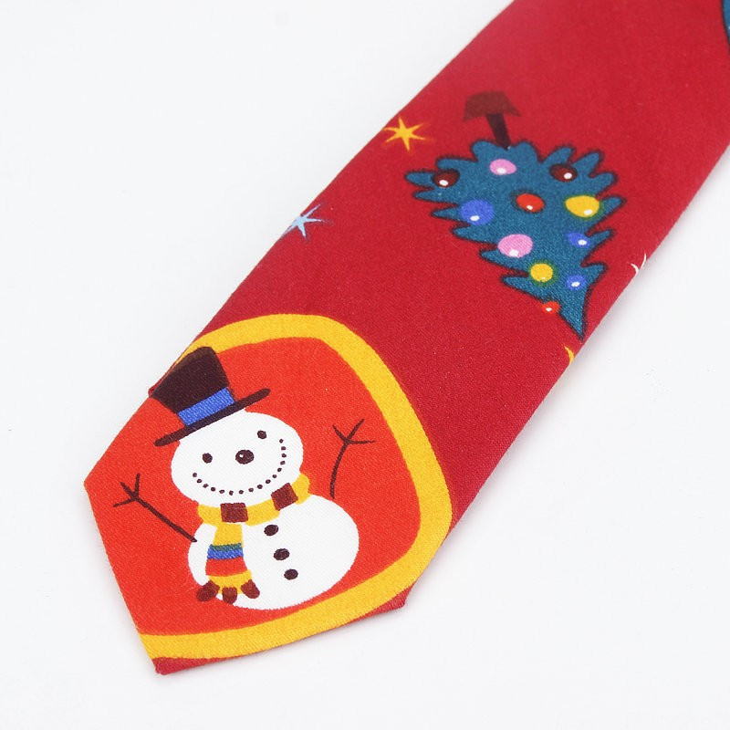 2020. Potpuno nova božićna kravata od 6 cm Crveno Plavo Zelena Kravata s printom Djeda Mraza Božićno drvce Kravata za festivalske darove