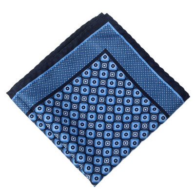 Patrat de buzunar de 32 cm, cu imprimeu de mătase, din raion