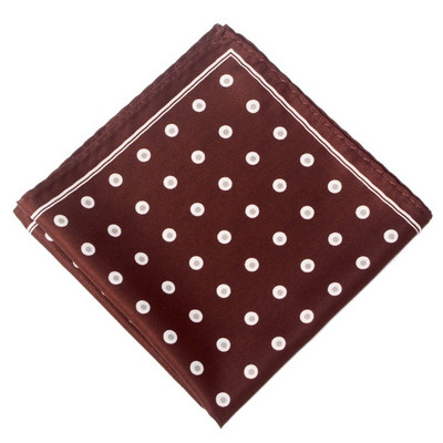 Patrat de buzunar de 32 cm, cu imprimeu de mătase, din raion