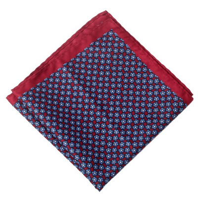 Patrat de buzunar de 32 cm, cu imprimeu de mătase, din raion
