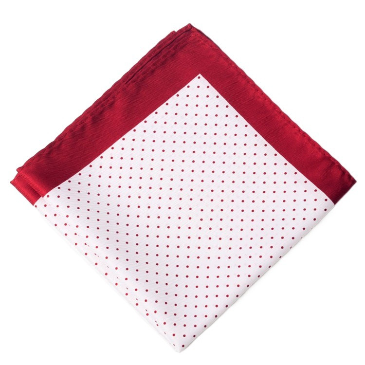 Patrat de buzunar de 32 cm, cu imprimeu de mătase, din raion