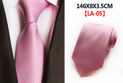 Класическа модна копринена вратовръзка на карирани райета Едноцветна зелена оранжева червена вратовръзка на точки за мъже Бизнес парти Сватба Официални 8 см вратовръзки