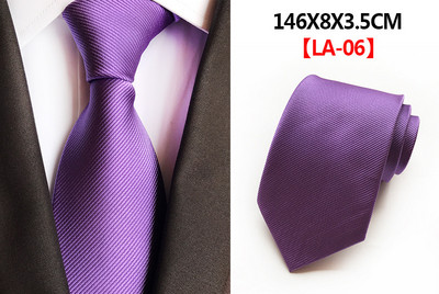 Класическа модна копринена вратовръзка на карирани райета Едноцветна зелена оранжева червена вратовръзка на точки за мъже Бизнес парти Сватба Официални 8 см вратовръзки