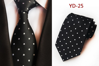 Класическа модна копринена вратовръзка на карирани райета Едноцветна зелена оранжева червена вратовръзка на точки за мъже Бизнес парти Сватба Официални 8 см вратовръзки