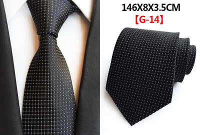 Класическа модна копринена вратовръзка на карирани райета Едноцветна зелена оранжева червена вратовръзка на точки за мъже Бизнес парти Сватба Официални 8 см вратовръзки