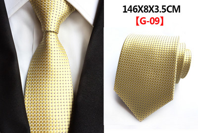 Класическа модна копринена вратовръзка на карирани райета Едноцветна зелена оранжева червена вратовръзка на точки за мъже Бизнес парти Сватба Официални 8 см вратовръзки