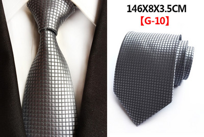 Класическа модна копринена вратовръзка на карирани райета Едноцветна зелена оранжева червена вратовръзка на точки за мъже Бизнес парти Сватба Официални 8 см вратовръзки