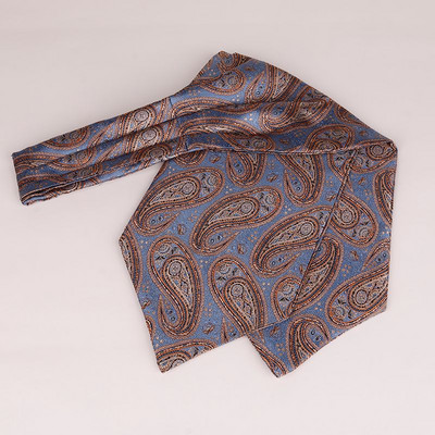 Linbaiway Luxury ανδρική γραβάτα Ascot Paisley Floral Jacquard Πλεκτή μεταξωτή γραβάτα Self Cravat Γραβάτα λαιμό πουκάμισο Cravat Custom logo