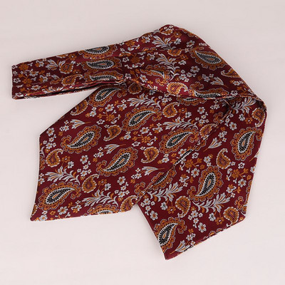 Linbaiway Luxury ανδρική γραβάτα Ascot Paisley Floral Jacquard Πλεκτή μεταξωτή γραβάτα Self Cravat Γραβάτα λαιμό πουκάμισο Cravat Custom logo