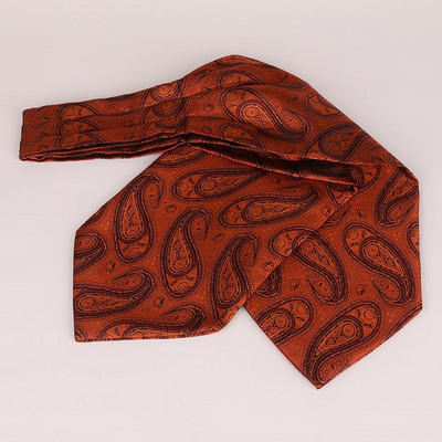 Linbaiway Luxury ανδρική γραβάτα Ascot Paisley Floral Jacquard Πλεκτή μεταξωτή γραβάτα Self Cravat Γραβάτα λαιμό πουκάμισο Cravat Custom logo